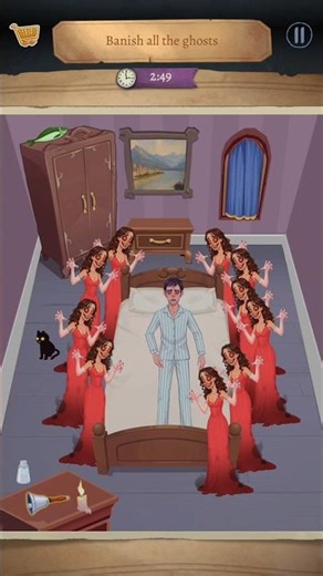 Patient vs ghost ladies: Impossible date 😍 Android X iOS #shorts