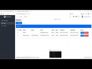 #13. Laravel 12 Tutorial: Display Users from the Pharmacy Management System Database