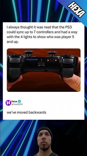 PS3 could sync up to 7 controllers 🔥