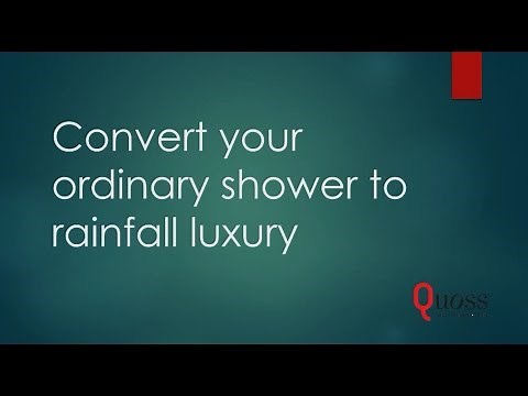 How to easily install a rain shower without any drilling. Transform your old 2 tap shower