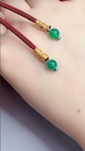 How to Thread Beads with Thick String?#shorts #shortsfeed #diy #craft #diycrafts #handmade #knot