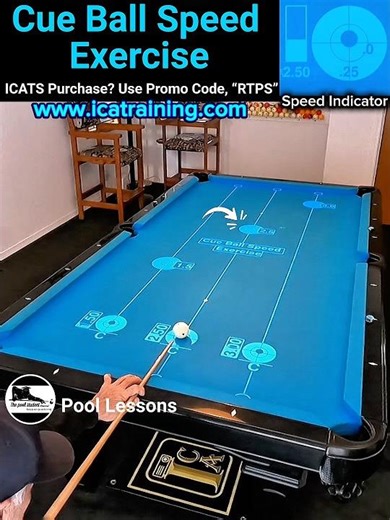Cue Ball Speed Control Drill