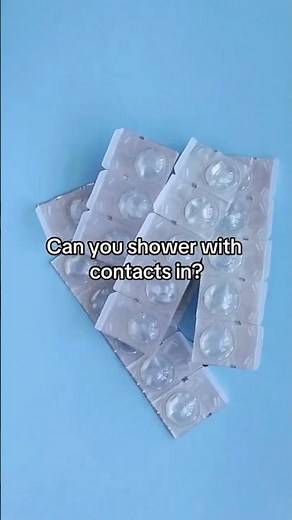 Is it safe to shower with contacts?