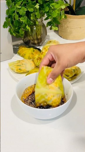 Healthy Cabbage Dumplings | Low-Carb High-Protein Chicken Wraps 😍🔥 #shorts