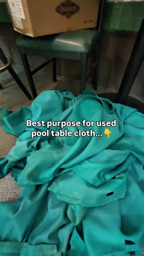 Here's a Once cloth comes off a table, it’s not done- it just has a different job. Used pool table cloth still has plenty of life left for the right uses. The most popular use- they become the best drop cloths. I’ve also seen it repurposed for tool drawer liners, workbench covers, protecting slate and rails during moves, cleaning and polishing balls, and even covering practice tables or bar tops. It’s durable, smooth, and grips without scratching. My wife has used it as packing material. And onc
