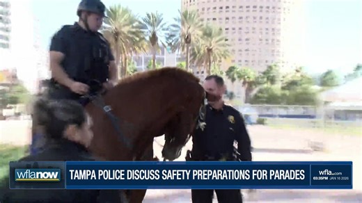 HAPPENING NOW: The Tampa Police Department is holding a press conference to discuss safety measures being taken during the upcoming parade season. https://www.wfla.com/news/hillsborough-county/tampa-police-to-discuss-safety-preparations-for-parade-season/ | WFLA News Channel 8