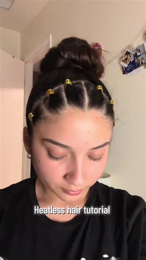 heatless updo #heatless #hairstyle #viral #fyp #cute