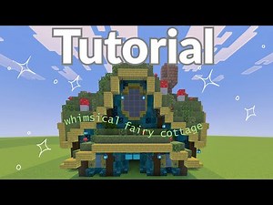 How to Build a Mossy Fairy House in Minecraft (TUTORIAL)