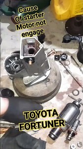 STARTER Click click sound not engage, must know "WHY" #knowledge #automobile #mechanic #cartruck