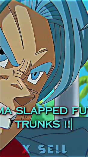 bulma pegándole a Trunks