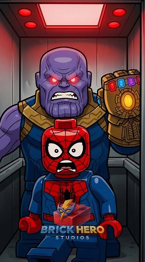 Did Thanos' snap fail? Blame the elevator! 😂🧤 #shorts