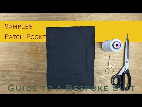 How to Make a Patch Pocket (Bespoke Method On a Side Body) | Guide to a Bespoke Suit