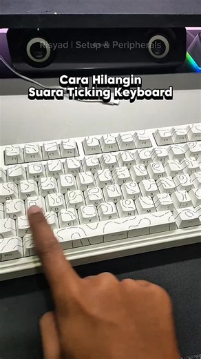 Cara ilangin bunyi ticking du stabilizer keyboard kalian✨ #ticking #mechanicalkeyboard #keyboardmechanical #stabilizer