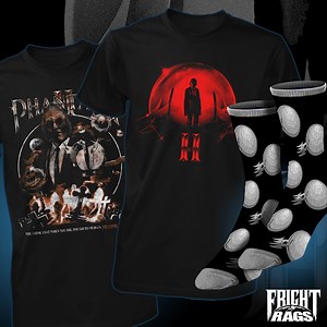 11K views · 938 reactions | Officially Licensed PHANTASM II Collection Is NOW AVAILABLE For Pre-Order! New TEES & New SOCKS Featuring The Evil Tall Man & His Infamous Chrome Sphere! Grab 'em NOW while the ball is back! Shop Here  https://bit.ly/2ZgIZY7 (Note: This is a PRE-ORDER. Will ship week of July 31) Music by Mike Deiure. Used with permission. | FRIGHT-RAGS | Facebook