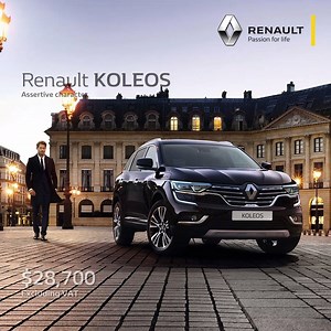 KOLEOS’ cockpit features premium and soft-touch materials, personalisable interior mood lighting, brown leather seats (depending on the version). A panoramic sunroof for more driving pleasure. New Renault KOLEOS starting $28,700 excluding VAT. For more information, contact us on 01684684 or 01360779 | Renault