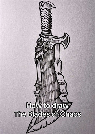 How to Draw The Blades of Chaos from God of War