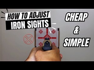 How to Adjust Iron Sights on a Pistol - Cheap and Simple