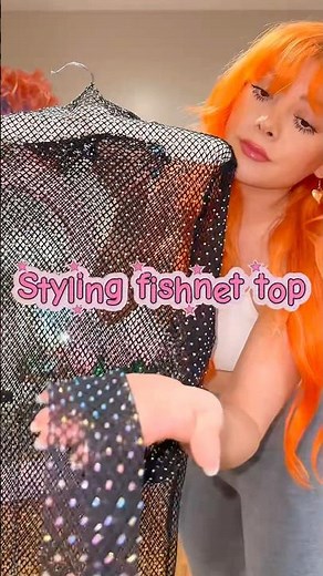 Styling fishnet top 🤩💅🏽 #fashion