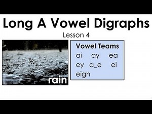 Vowel Digraphs - Long a - ai, ay, ea - Lesson 4