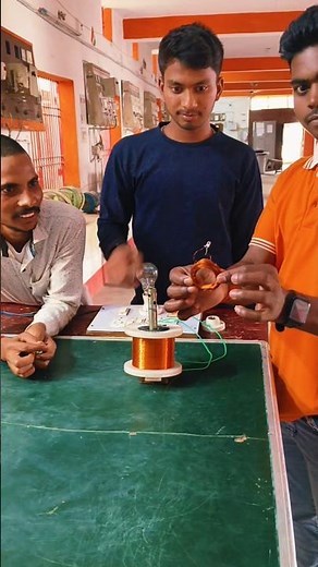 Electromagnetic induction experiment Iti practical #experimnent