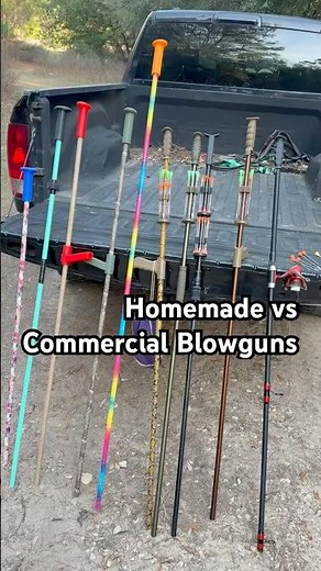 Homemade vs Commercial Blowguns #outdoors #hunting #coldsteel
