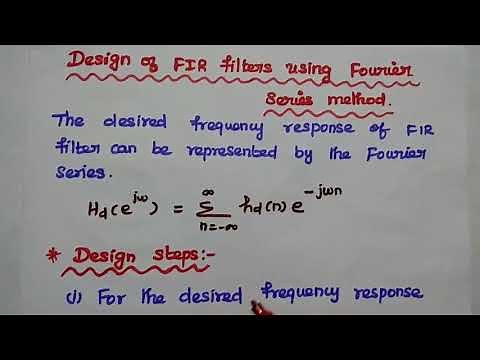 Design of FIR Filter - Fourier Series Method - DTSP - DSP