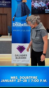 “Well hello, dearies!” 👵🏻 Mrs. Doubtfire stopped by the Gallagher Bluedorn and ended up with a pie to the face.. and that’s just the beginning. 🥧😂 Don’t miss the heart, humor, and hijinks of MRS. DOUBTFIRE live January 27 & 28. 🎟️ Grab your tickets now: https://gbpac.com/event/mrs-doubtfire | Gallagher Bluedorn Performing Arts Center