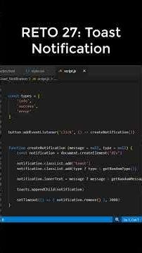 reto 27: toast notificacion