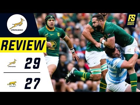 SPRINGBOKS PIP Los Pumas 29-27 to win the RUGBY CHAMPIONSHIP 2025 | South Africa vs Argentina