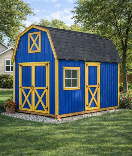 10 X 12 Barn Shed Plans | DIY Wooden Barn-style Storage Shed Guide (PDF) - Etsy
