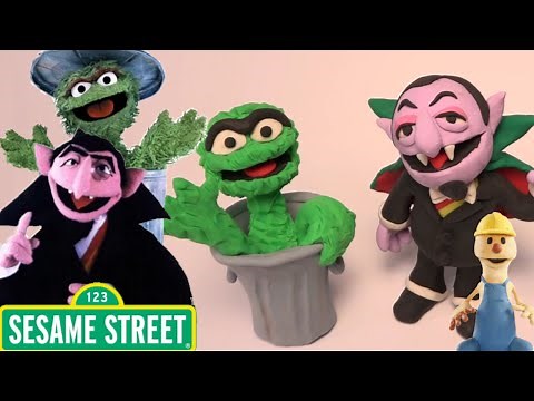 Oscar and Count - Sesame Street | PLAY DOH | PLAY with CLAY