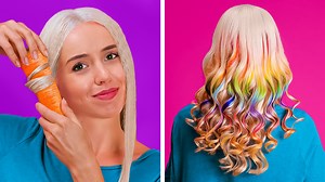 23K views · 480 reactions | Natural rainbow hair dye | stunning beauty tricks and trendy makeup hacks: | 5-Minute Recycle | Facebook