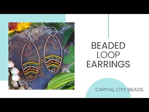 Beaded Loop Earrings