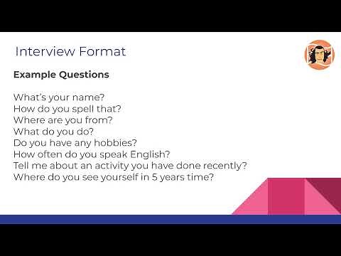 Linguaskill Speaking Part 1 Interview