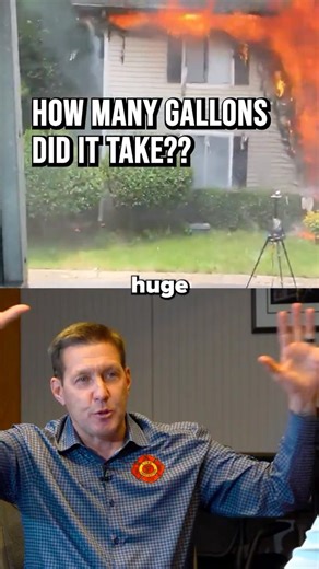How many gallons did it take to put out this apartment fire? #firefighter #tactics