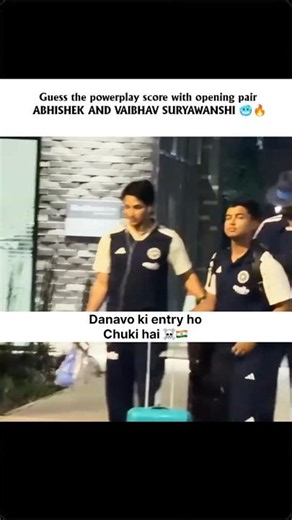 Vaibhav x Abhishek 🔥🇮🇳 #abhisheksharma #vaibhavsuryavanshi #t20 #indiancricket #teamindia