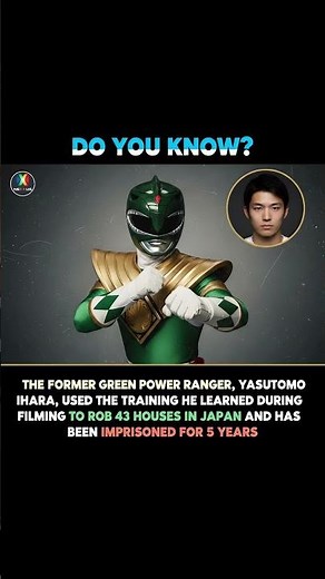 THE FORMER GREEN POWER RANGER USED THE TRAINING HE LEARNED DURING FILMING TO ROB 43 HOUSES IN JAPAN