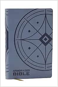 NKJV Armor of God Bible, Blue/Gray Leathersoft (Children’s Bible, Red Letter, Comfort Print, Holy Bible): New King James Version