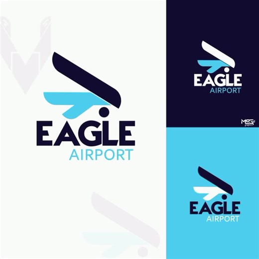 ‏Eagle logo design idea....#graphicdesign #msg_graphics #fyp #design