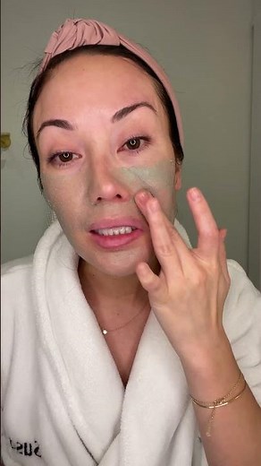 Trying this color-changing face mask from Tatcha! | #shorts