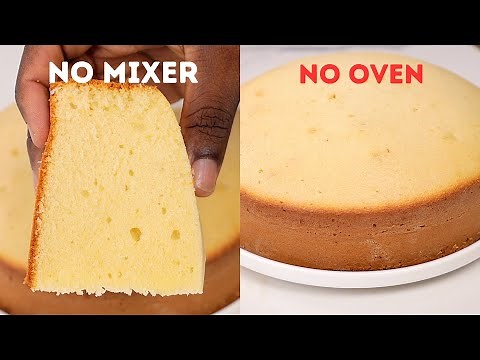 How To Bake A Cake Without An Oven And Mixer From Scratch