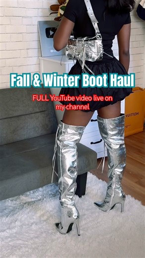 Boot haul perfect for fall & winter. Full video on my channel @SHEINOFFICIAL @FashionNova