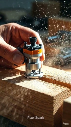 Mini Tiny Router Cuts a Perfect Groove 😳 So Satisfying #minitools