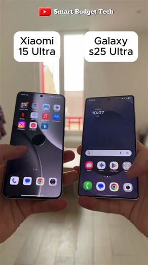Samsung Galaxy S25 Ultra Vs Xiaomi 15 Ultra Video stability #shorts #videostabilization