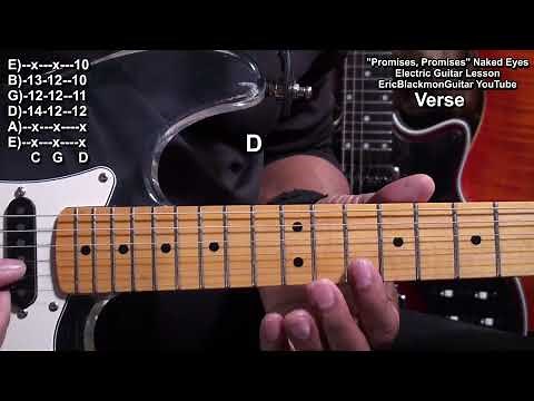 How To Play PROMISES, PROMISES Naked Eyes Guitar Chords Lesson - ‪@EricBlackmonGuitar‬ 80's