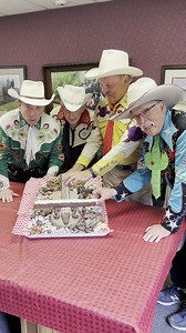 Tweetsie Railroad's chocolate sculptors create chocolate art honoring Riders In The Sky every year. This year a tasty, tuneful fiddle. Performing at America’s premier family railroad park for 25 straight years (sorry, 2020) is the highlight of our summer. All aboard for Tweetsie Junction! | Riders In The Sky