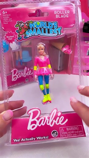 18K views · 326 reactions | Hi Barbie✨. Meet the World’s Smallest RollerBlade Barbie. #barbie #worldssmallestbarbie #barbiemovie #rollerbladebarbie #mini #miniature #unboxingtoys #miniaturetoys #barbiedoll #miniaturedoll | Vivizone | Facebook