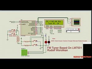 FM Tuner Simulation On Proteus PIC16F628A & LM7001 or LC72131