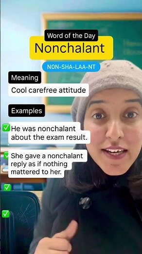 Nonchalant means - EASIEST explanation 😲👌 #ielts #english