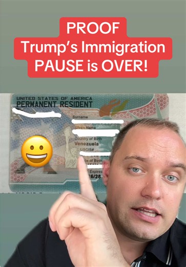 PROOF Trump’s Immigration Pause is OVER #immigrationlawyer #greencard #uscis #uscisnews #usa